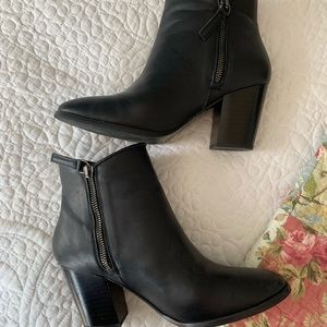 Black leather Thursday boots